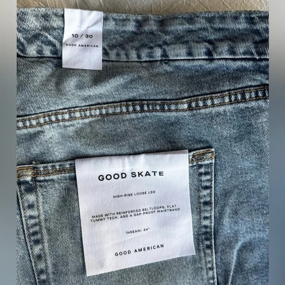 GOOD AMERICAN wide skate loose jeans - Picture 5 of 8